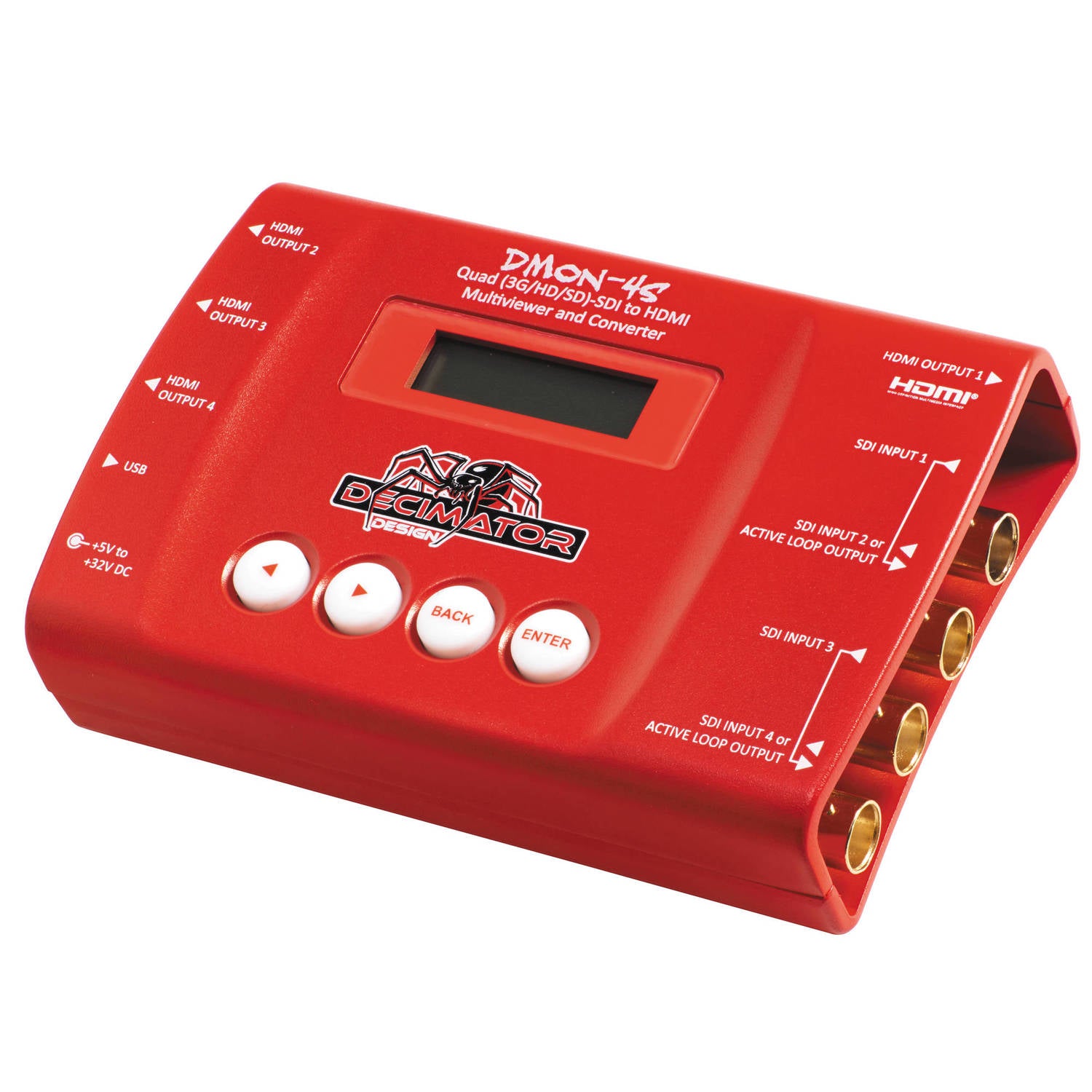 Decimator DMON-4S Quad 3G/HD/SD-SDI to HDMI Multi-Viewer and Converter