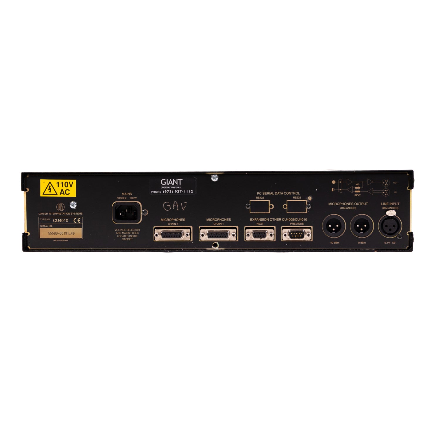 Danish Interpretation Systems CU4010 Central Station with MC4000 Microphone Controller