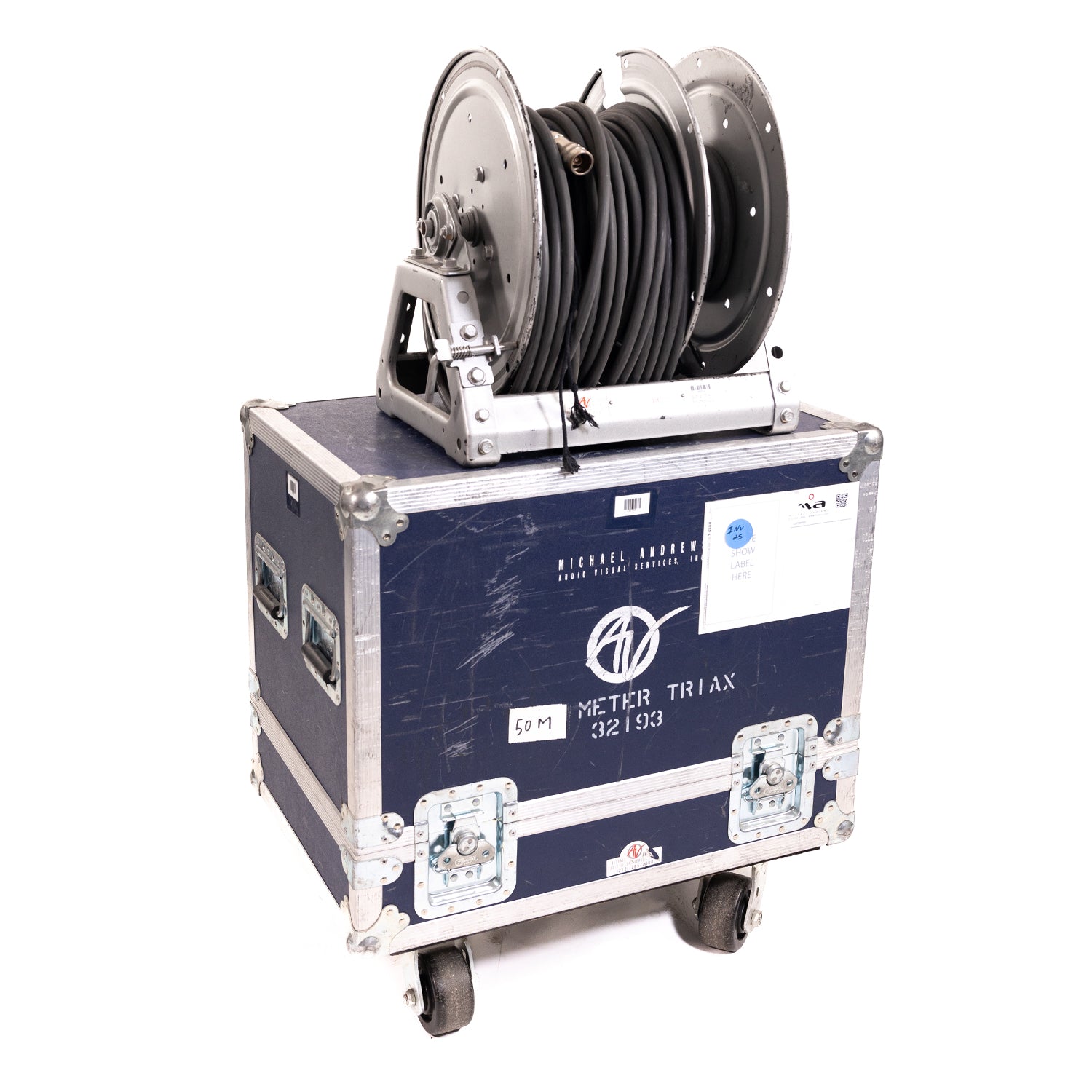 Mohawk Cable Corp Triax AWW Style 10296 w/ Hanny Reel C 1520-17-18 (50 Meters)