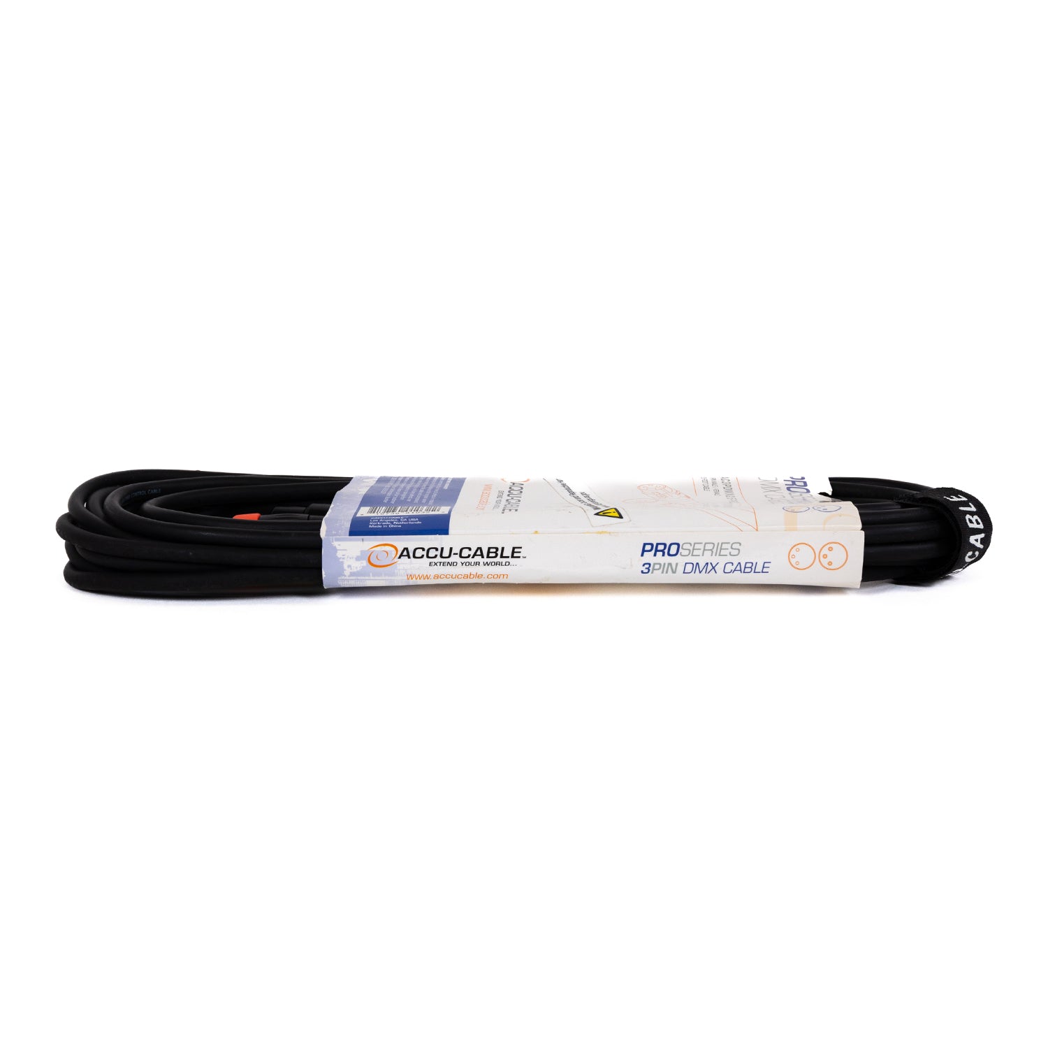 Accu-Cable AC3PDMX25PRO 3-Pin DMX Cable 25ft