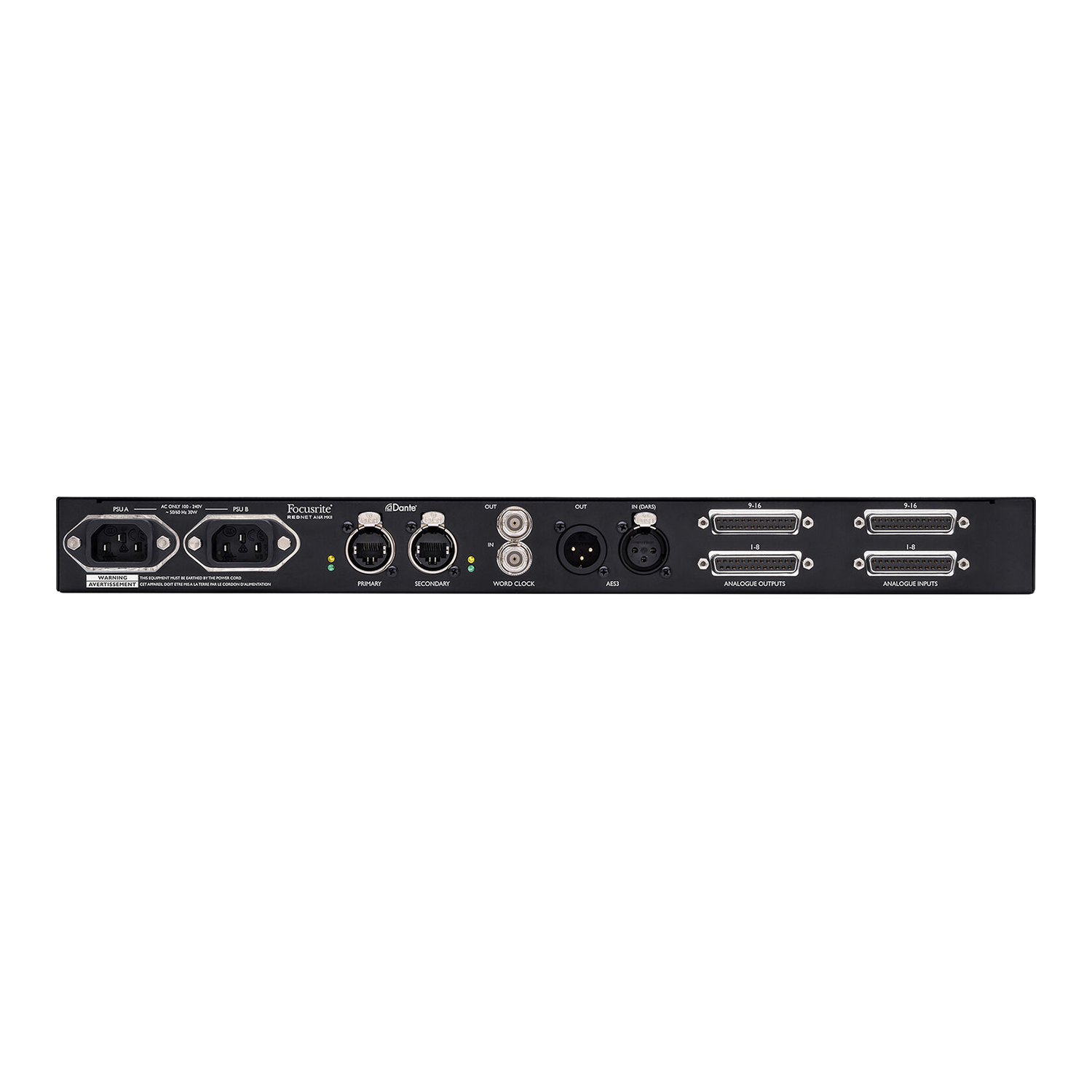 Focusrite RedNet A16R MkII 16x16 Dante Analog Audio Interface