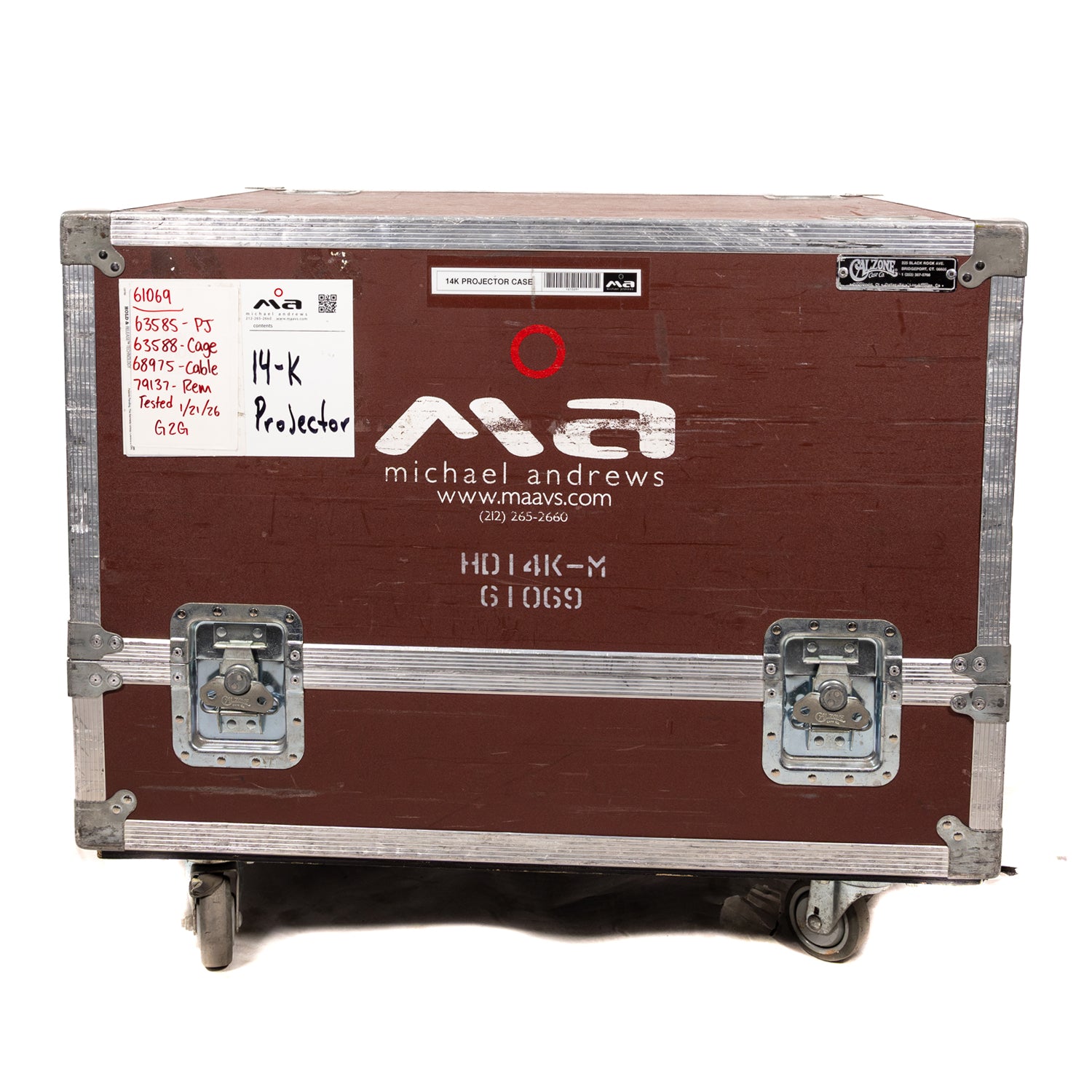 Christie Roadster HD14K-M DLP Projector with Fly Cage & Road Case