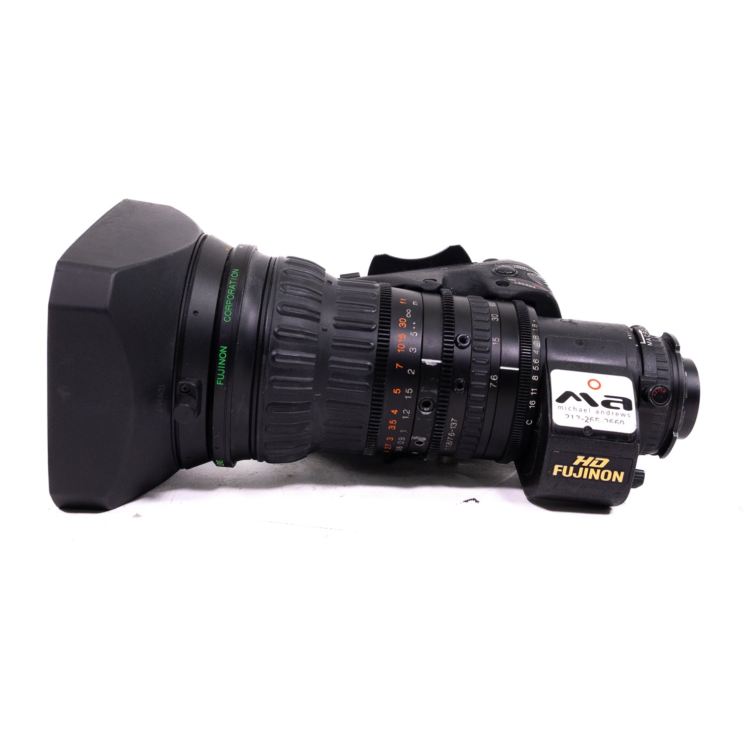 Fujinon HA18x7.6BERM-M48 HD Camera Lens