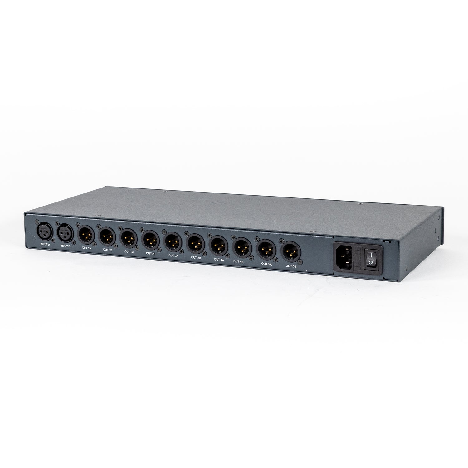 Rear view of used Kramer VM-1110XL Balanced Audio Distribution Amplifier without rack ears in good condition for sale
