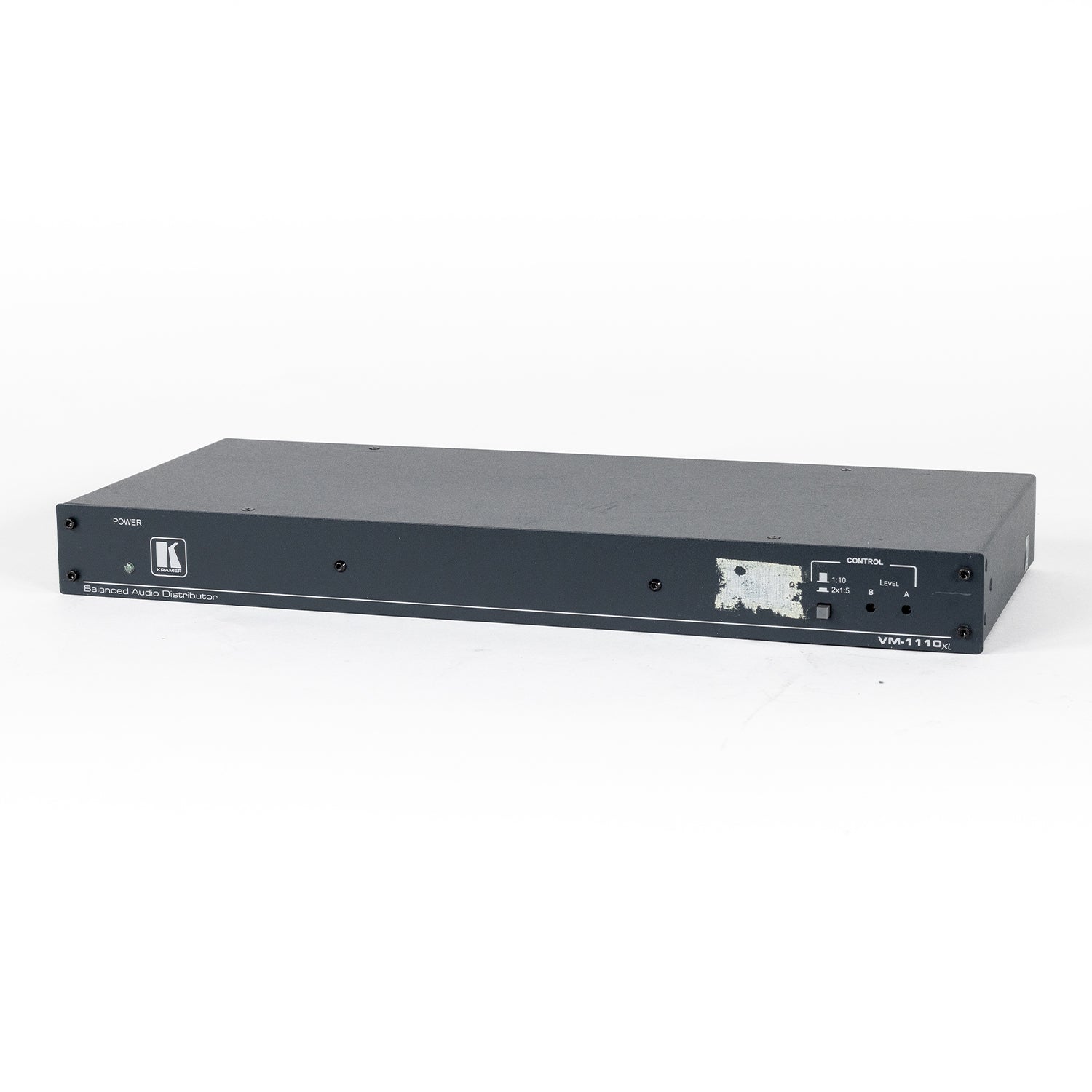 Front view of used Kramer VM-1110XL Balanced Audio Distribution Amplifier without rack ears in good condition for sale