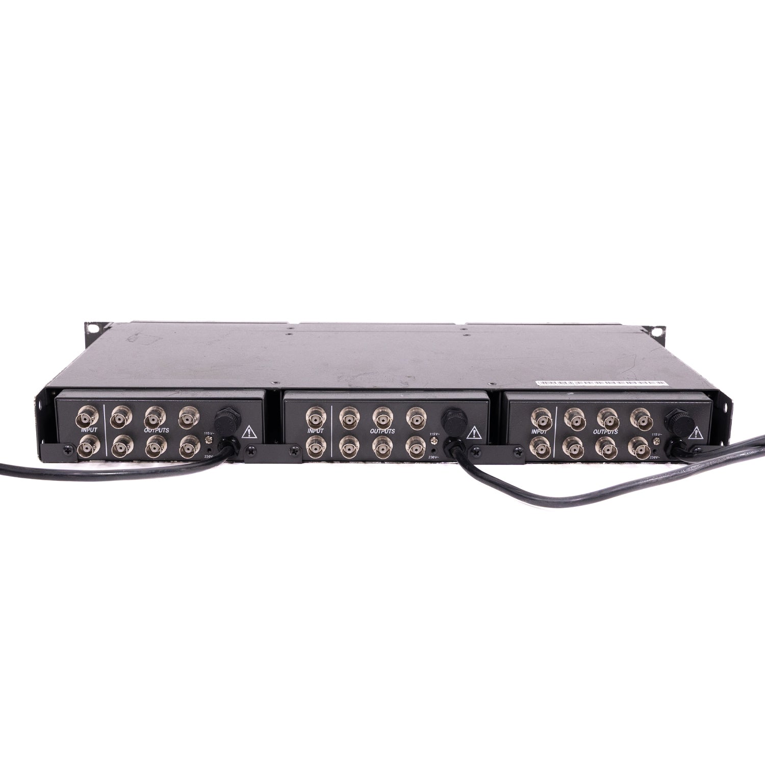 Videotek VDA-16 Video Distribution Amplifier (3-Pack with Rack Mount Kit)