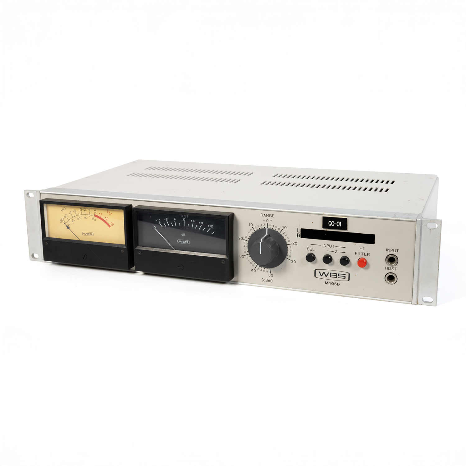 WBS M405D Rack Mount Extended Range VU/PPM Meter
