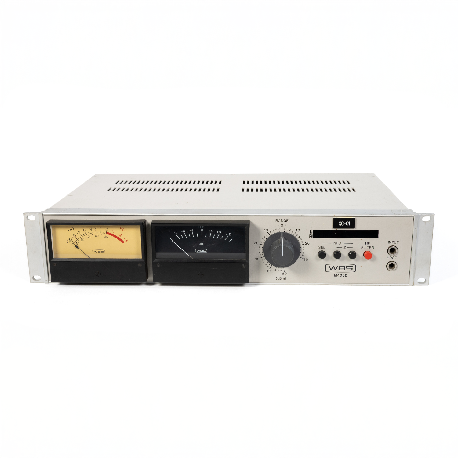WBS M405D Rack Mount Extended Range VU/PPM Meter