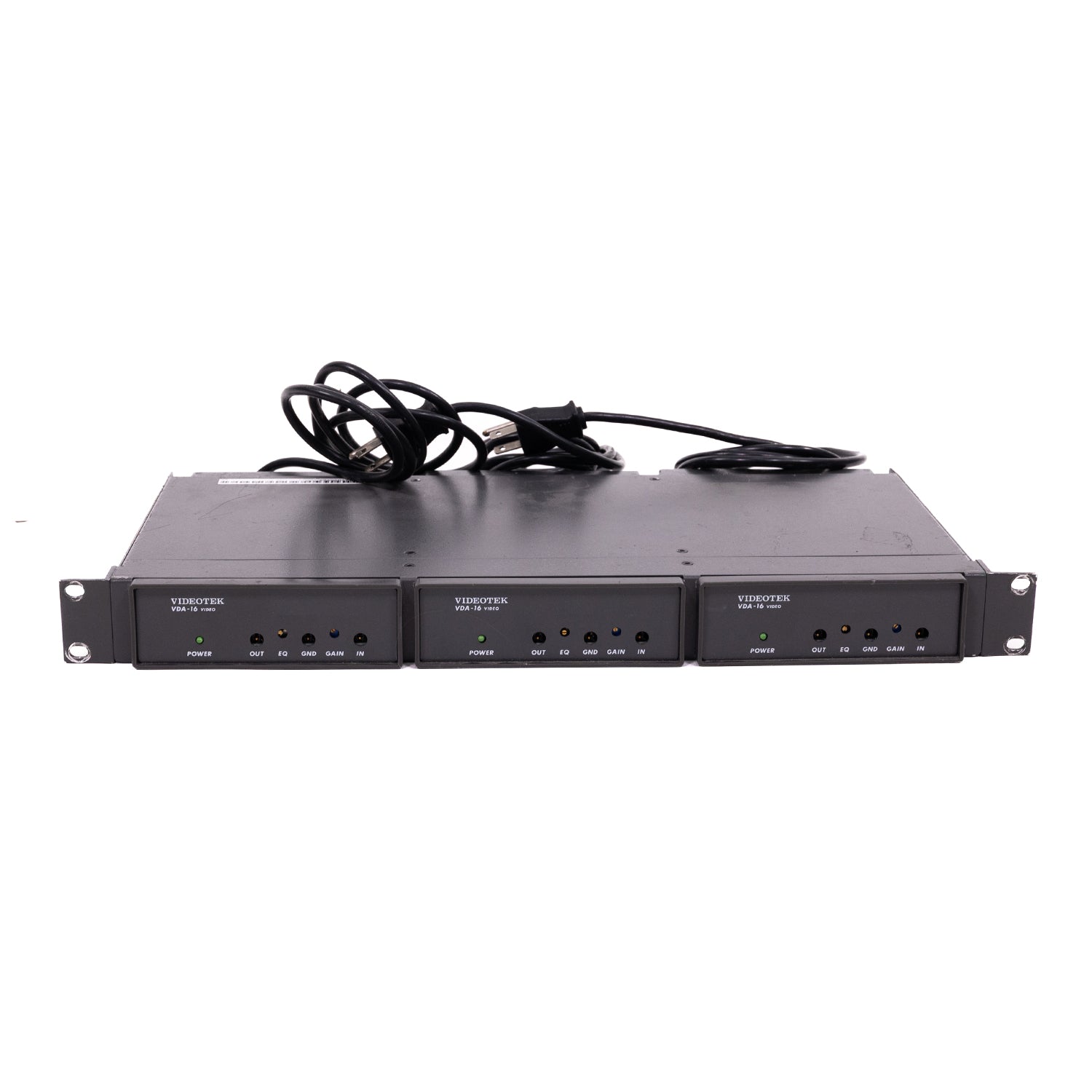 Videotek VDA-16 Video Distribution Amplifier (3-Pack with Rack Mount Kit)