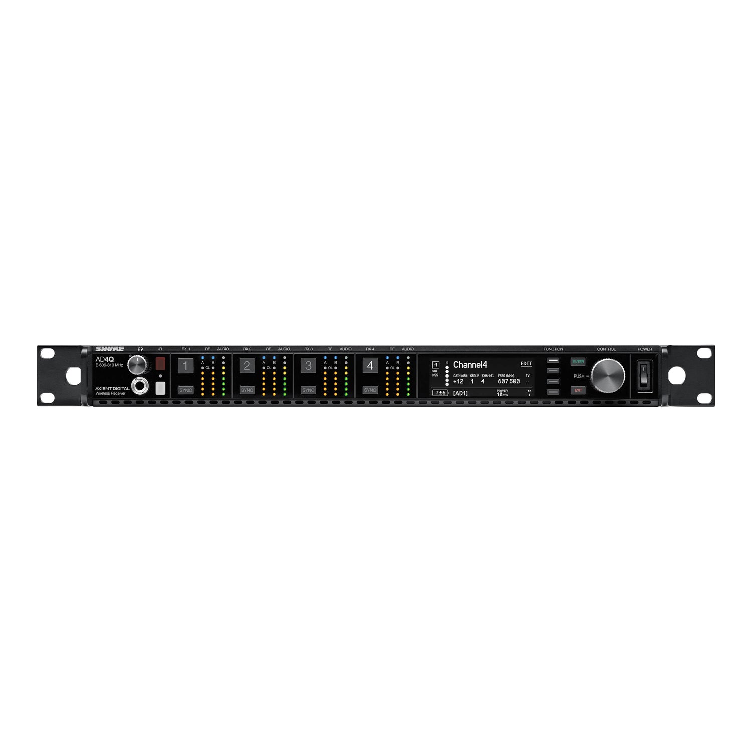 Shure Axient Digital AD4Q Four-Channel Digital Wireless Receiver