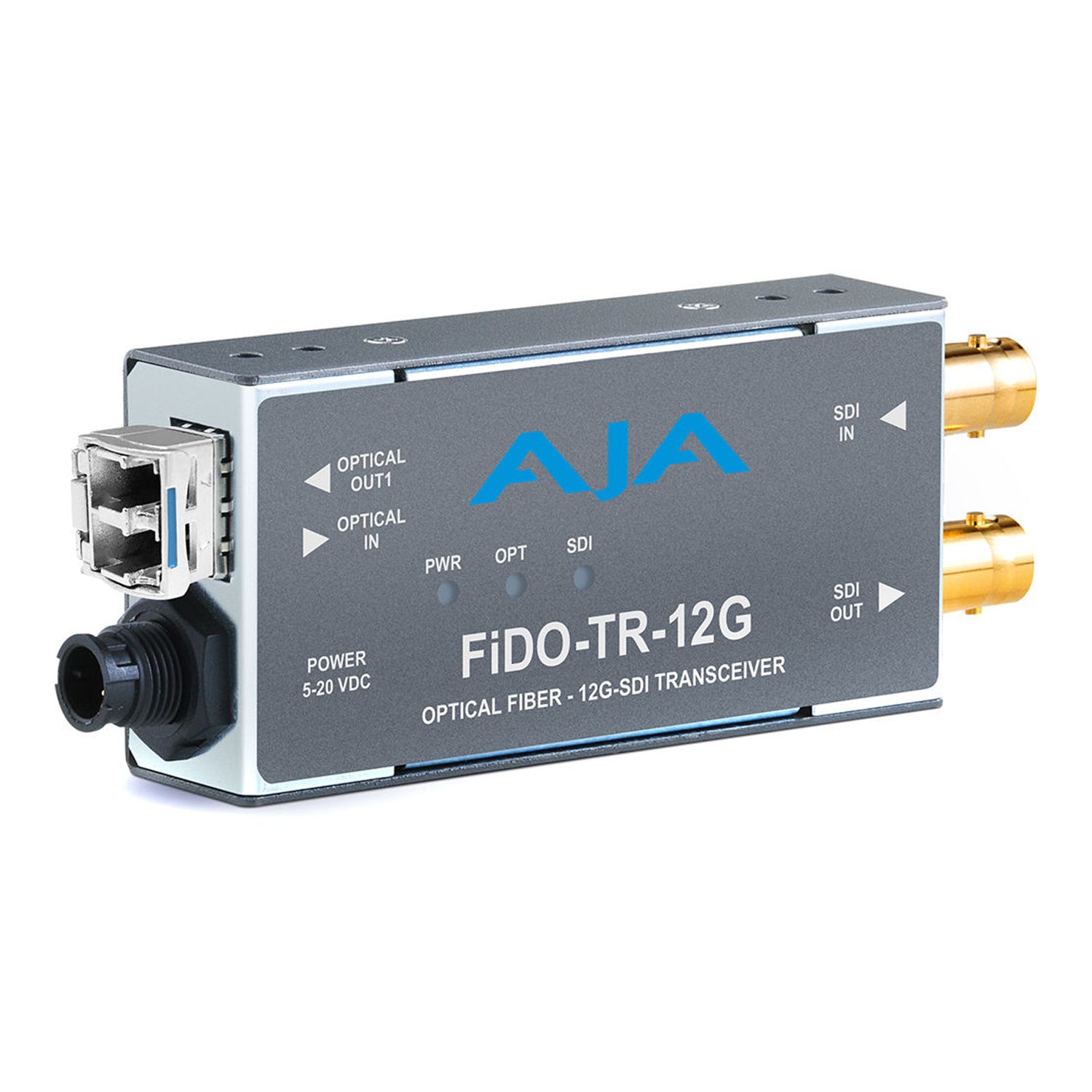 AJA FiDO-TR-12G 1-Channel 12G-SDI/LC Single-Mode LC Fiber Transceiver