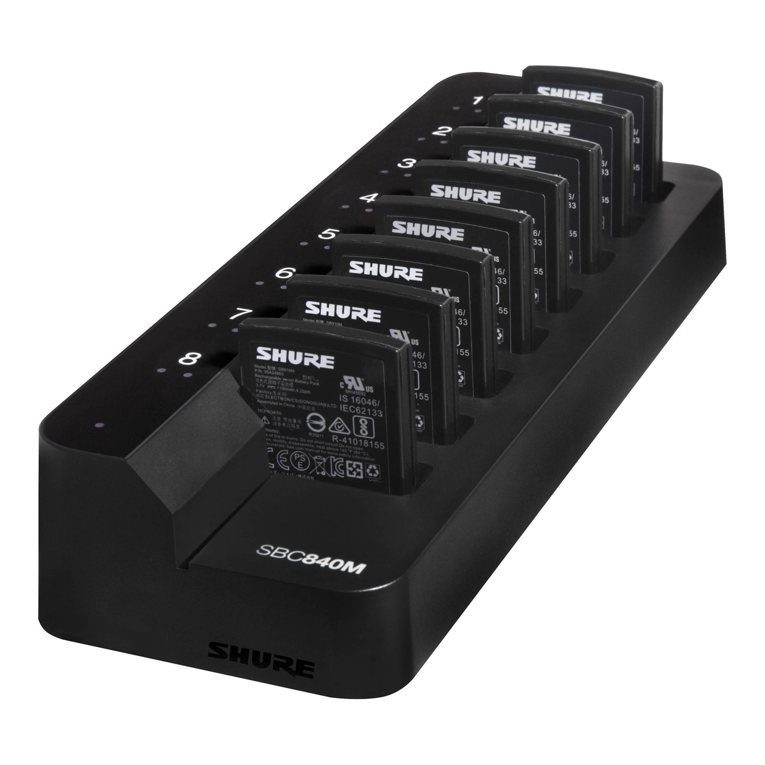 Shure SBC840M 8-Bay Networked Charger for SB910M Batteries