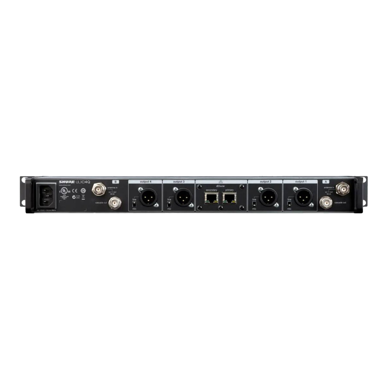 Shure ULXD4Q Quad-Channel Digital Wireless Receiver