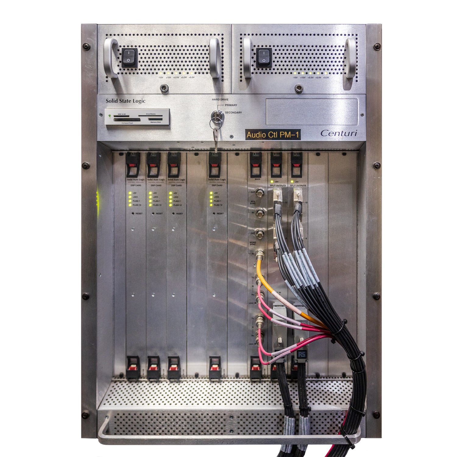 Solid State Logic C200 HD with Centuri Core I/O, NetBridge, Breakout Panels, & Stageboxes