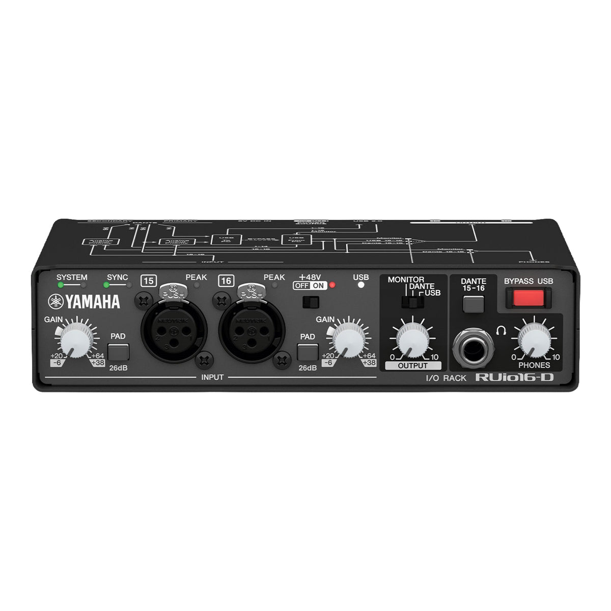 Yamaha RUio16-D Dante/USB Audio Interface