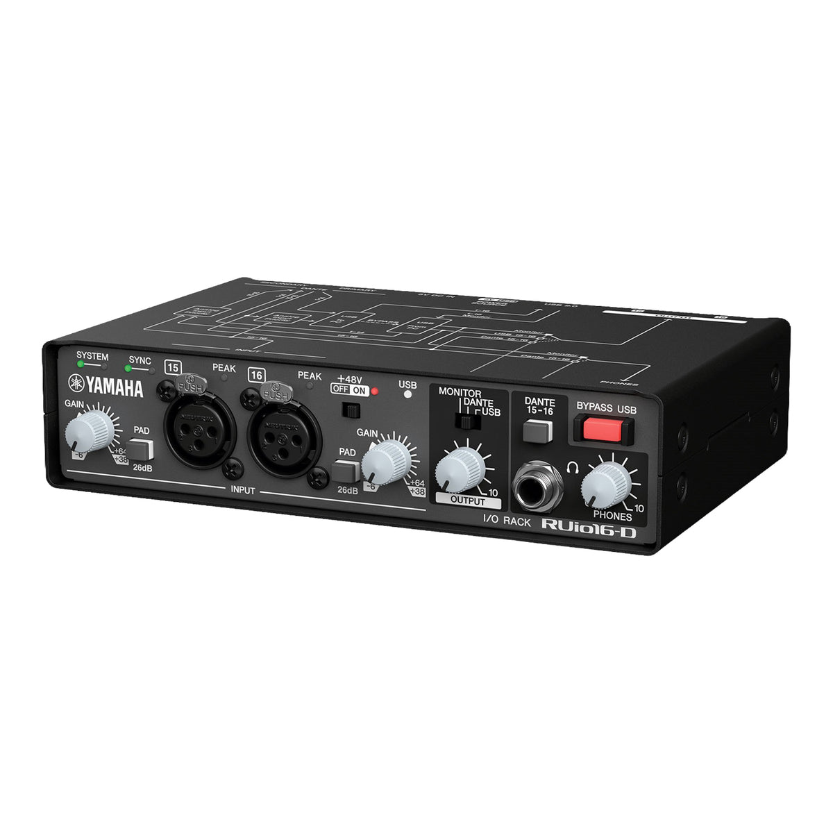 Yamaha RUio16-D Dante/USB Audio Interface