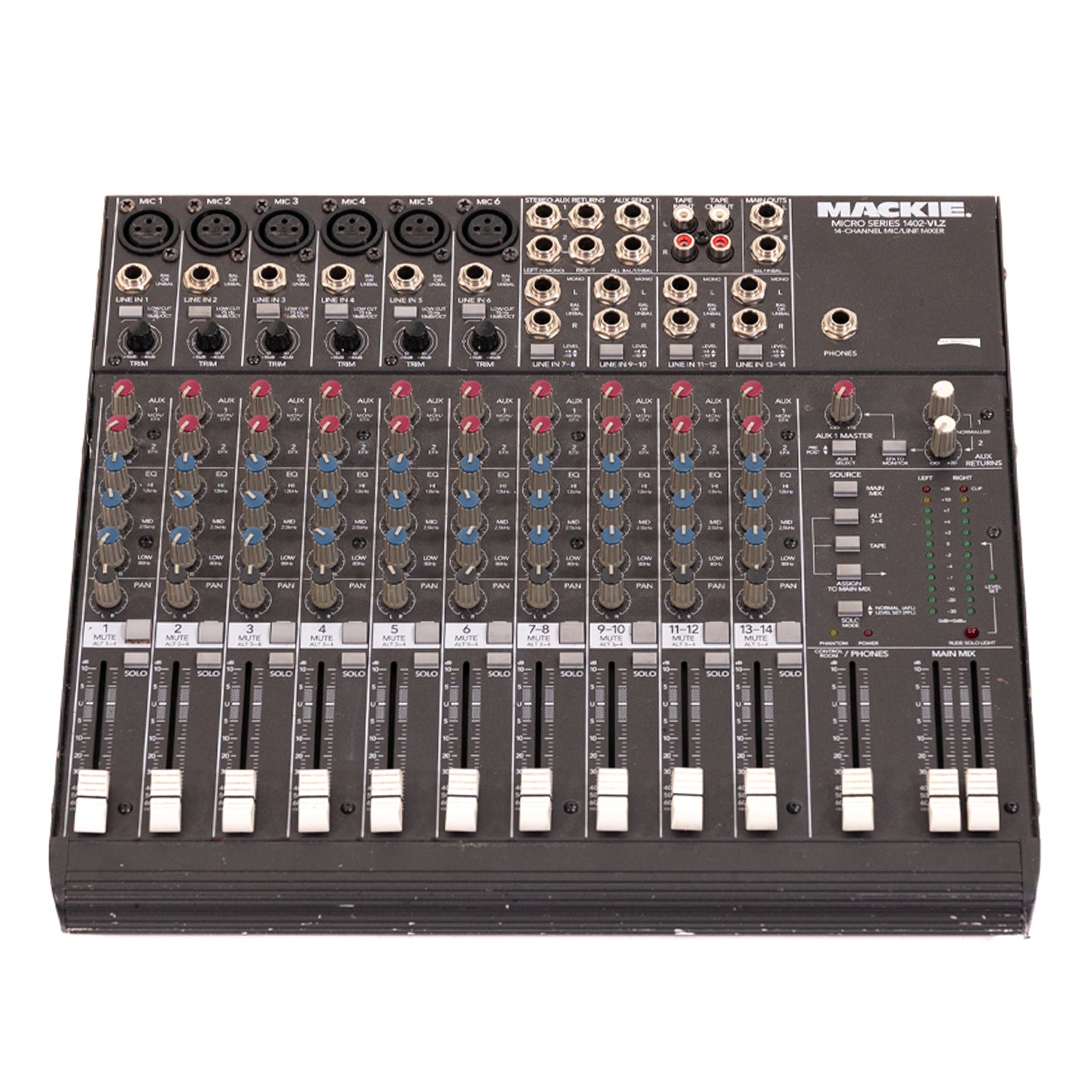 配信機器・PA機器・レコーディング機器 Mackie1402VLZ4 豊富な入力が魅力のアナログミキサー MACKIE 1402VLZ4レンタル開始しま