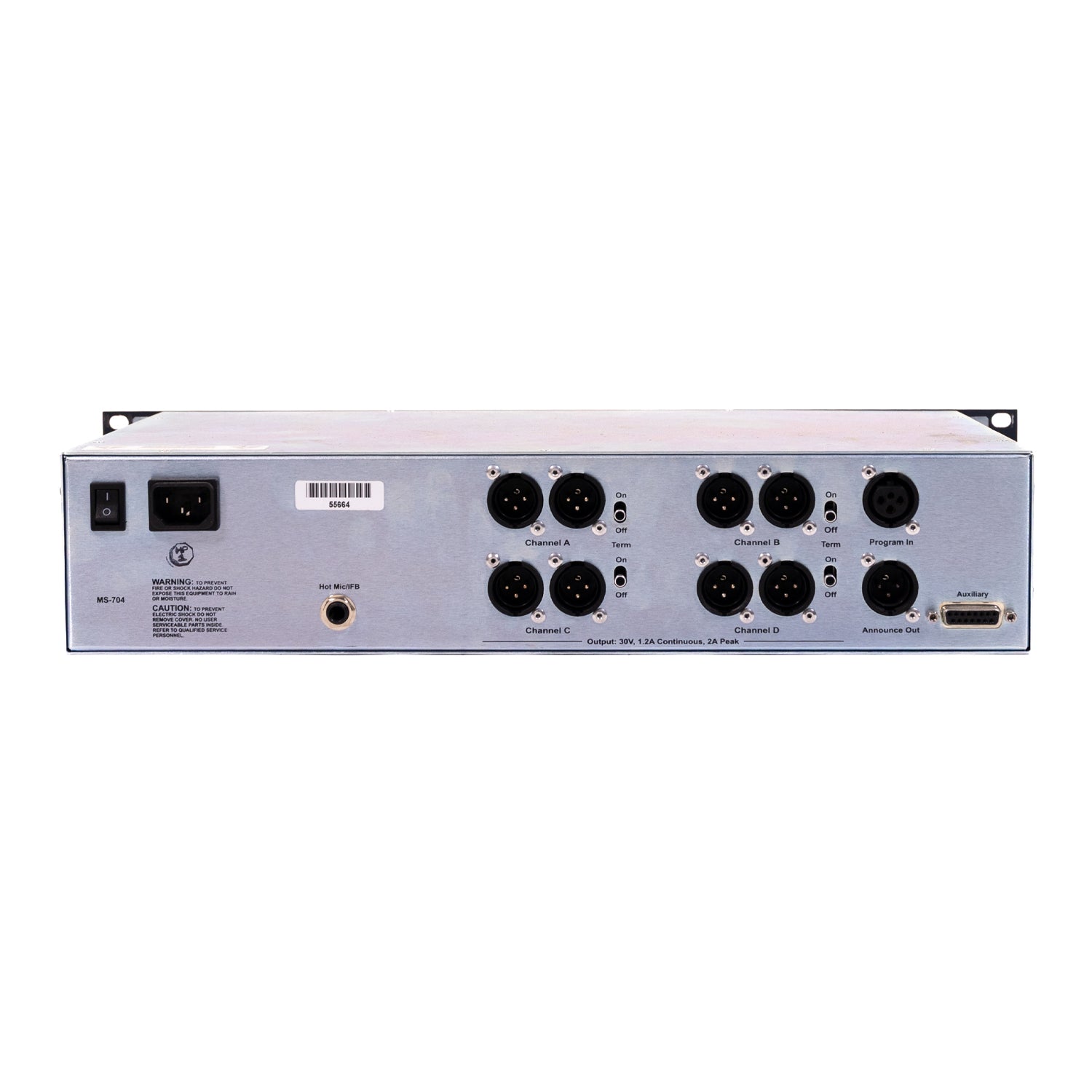 Clear-Com MS-704 4-Channel Main Station