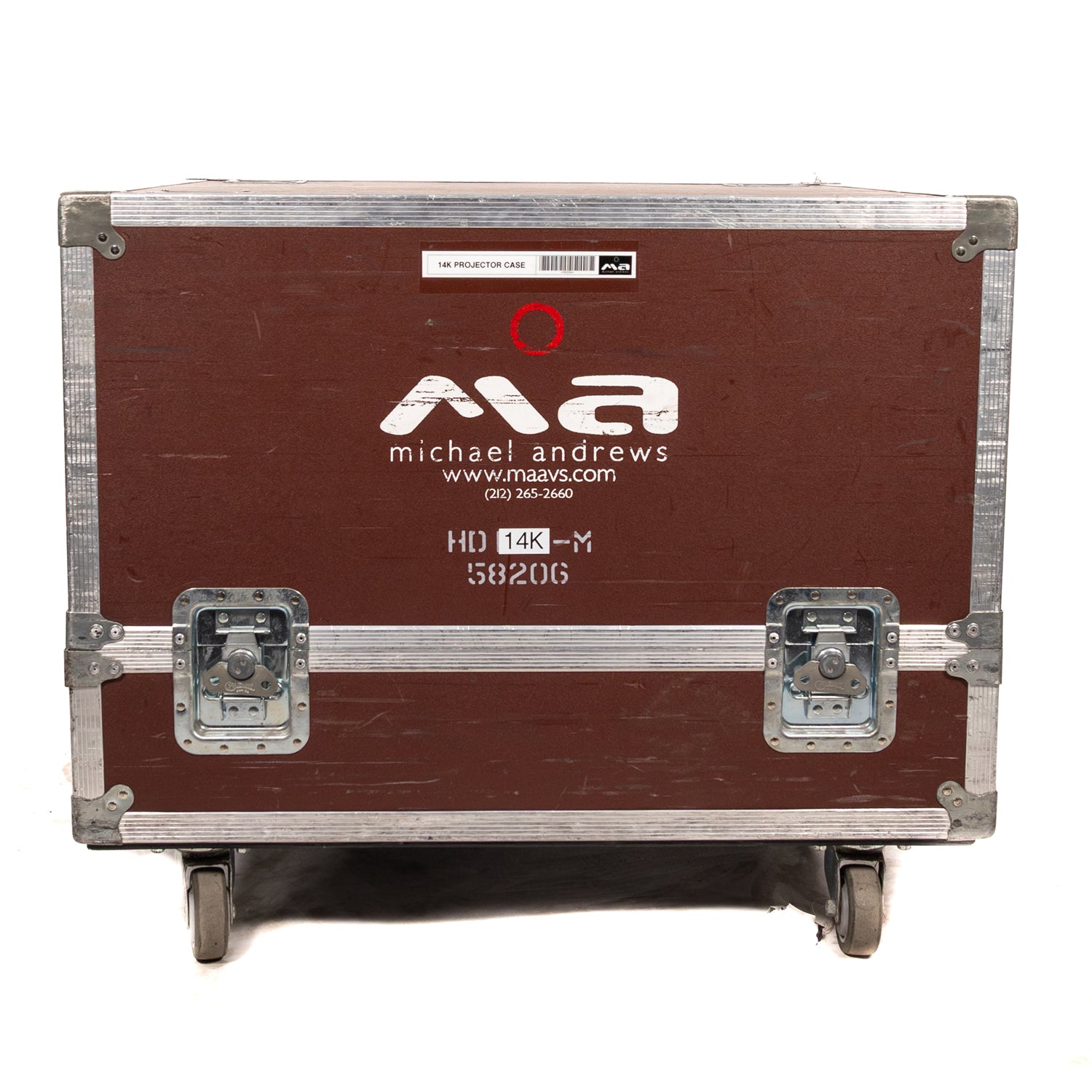 Christie Roadster HD14K-M DLP Projector with Fly Cage & Road Case (Lamp Hours 809/809)