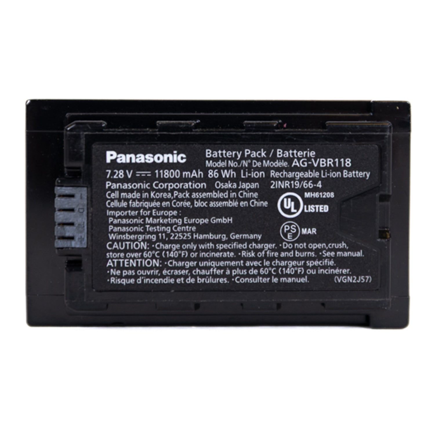 Panasonic AG-VBR118 Battery Pack