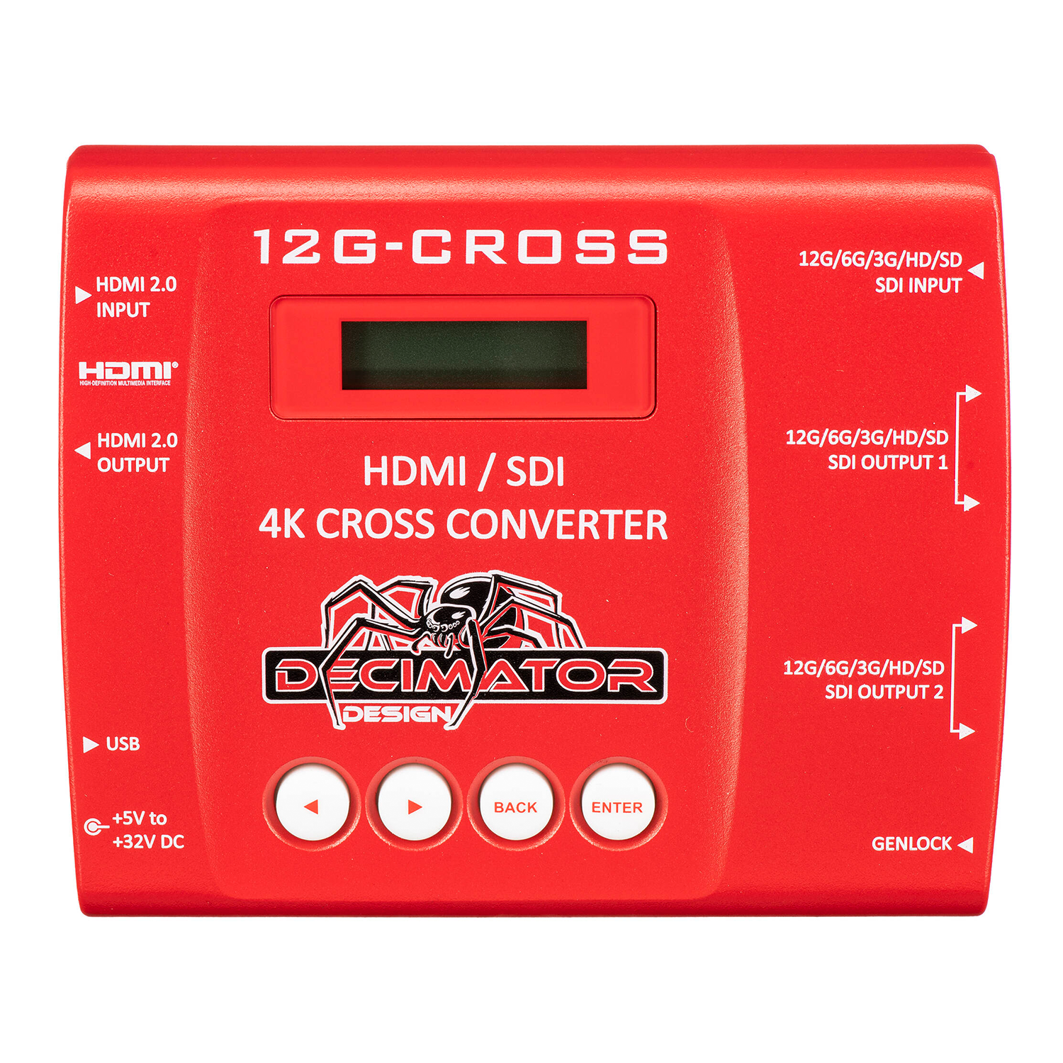 Decimator 12G-CROSS HDMI / SDI 4K Cross Converter
