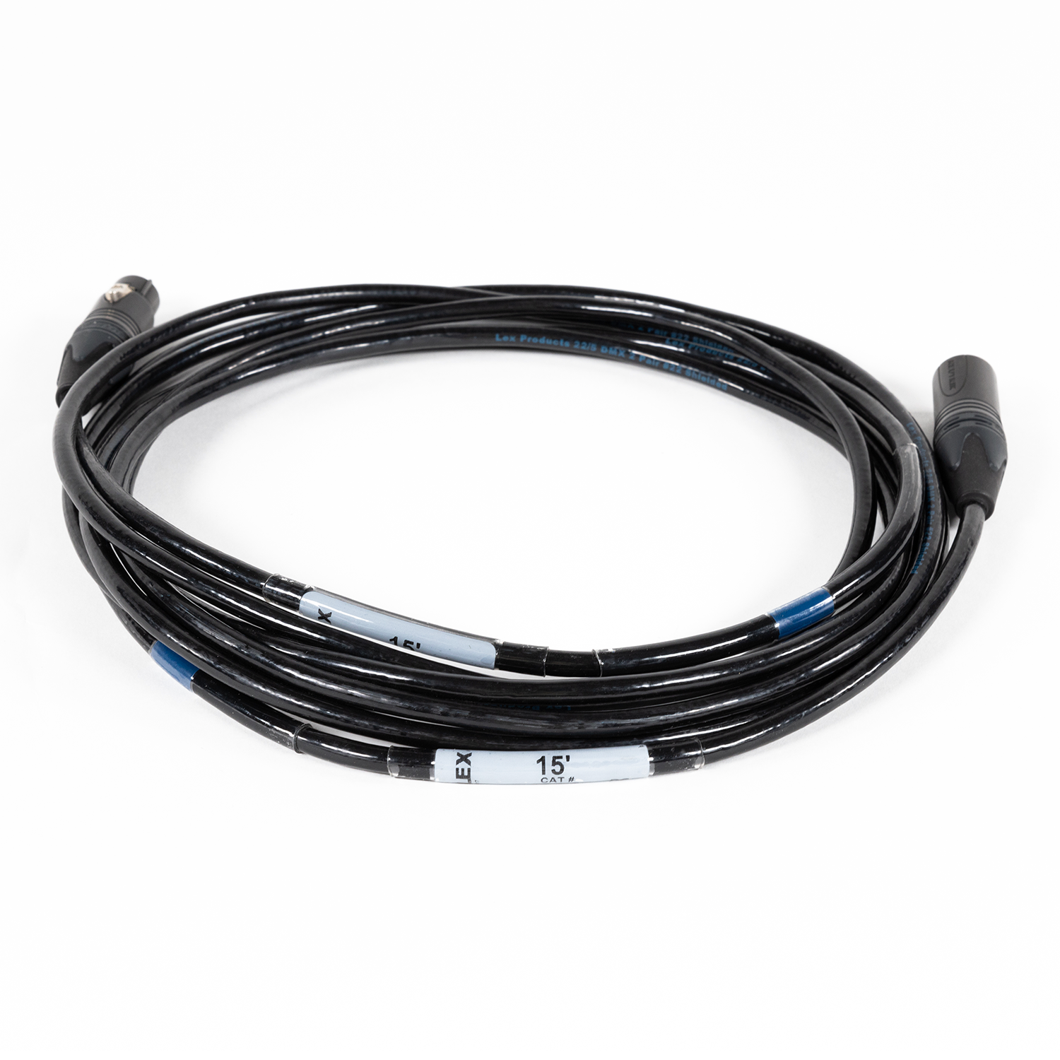 LEX DMX-5P-15 DMX 5-Pin XLR Cable 15'