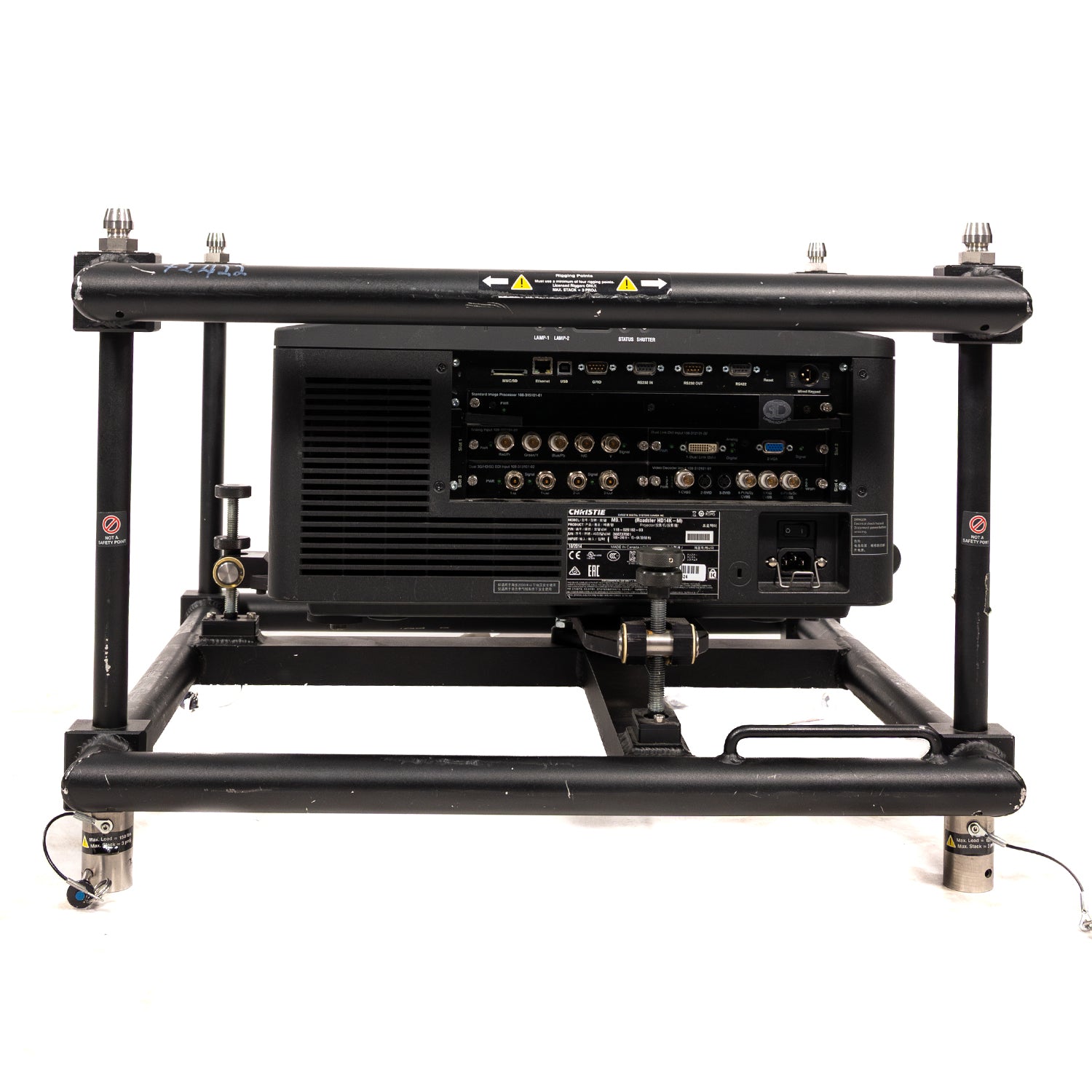 Christie Roadster HD14K-M DLP Projector with Fly Cage & Road Case (Lamp Hours: 779/771)