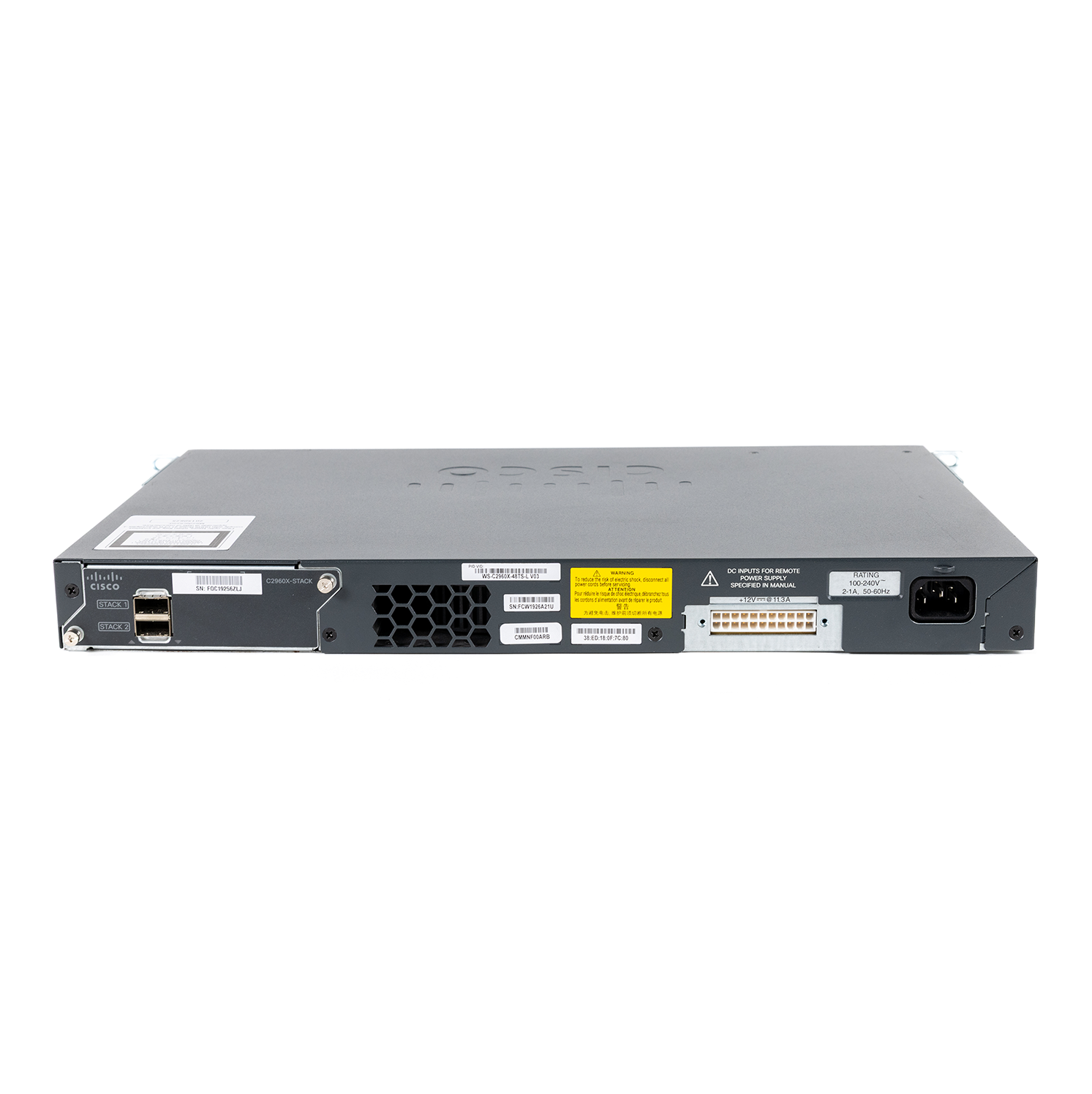 Cisco Catalyst 2960-X Series Switch with C2960X-Stack Card