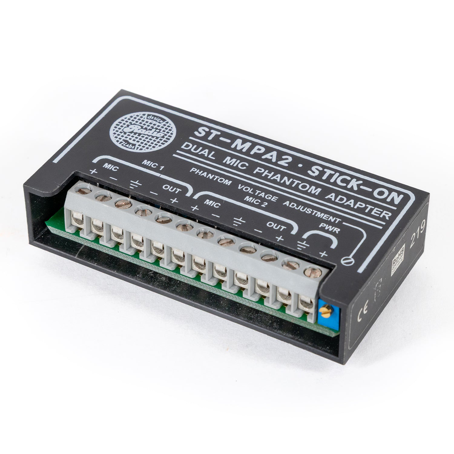 Radio Design Labs ST-MPA2 Stick-On Dual Mic Phantom Adapter