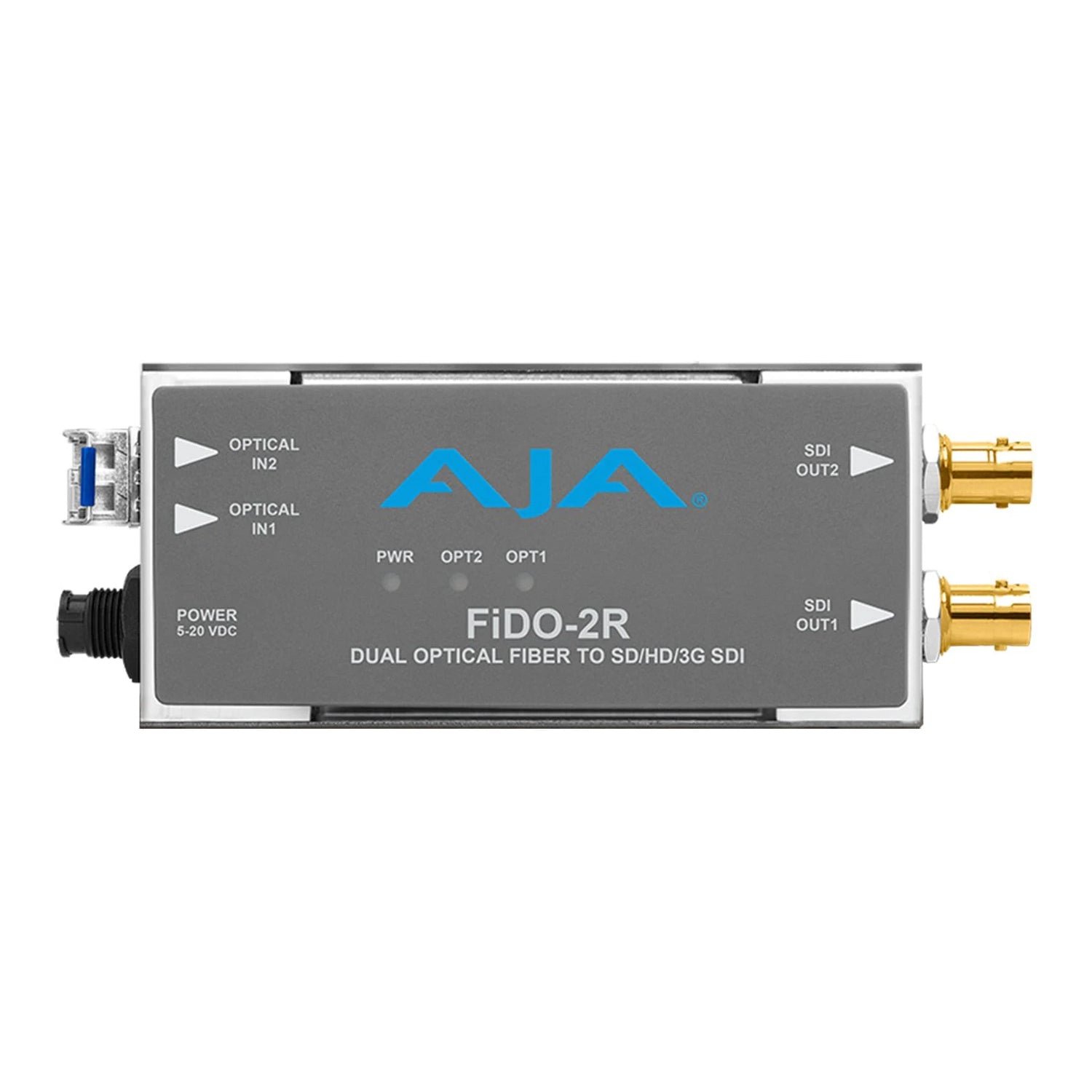 AJA FiDO-2R-MM 2-Channel Multi-Mode LC Fiber to 3G-SDI Receiver