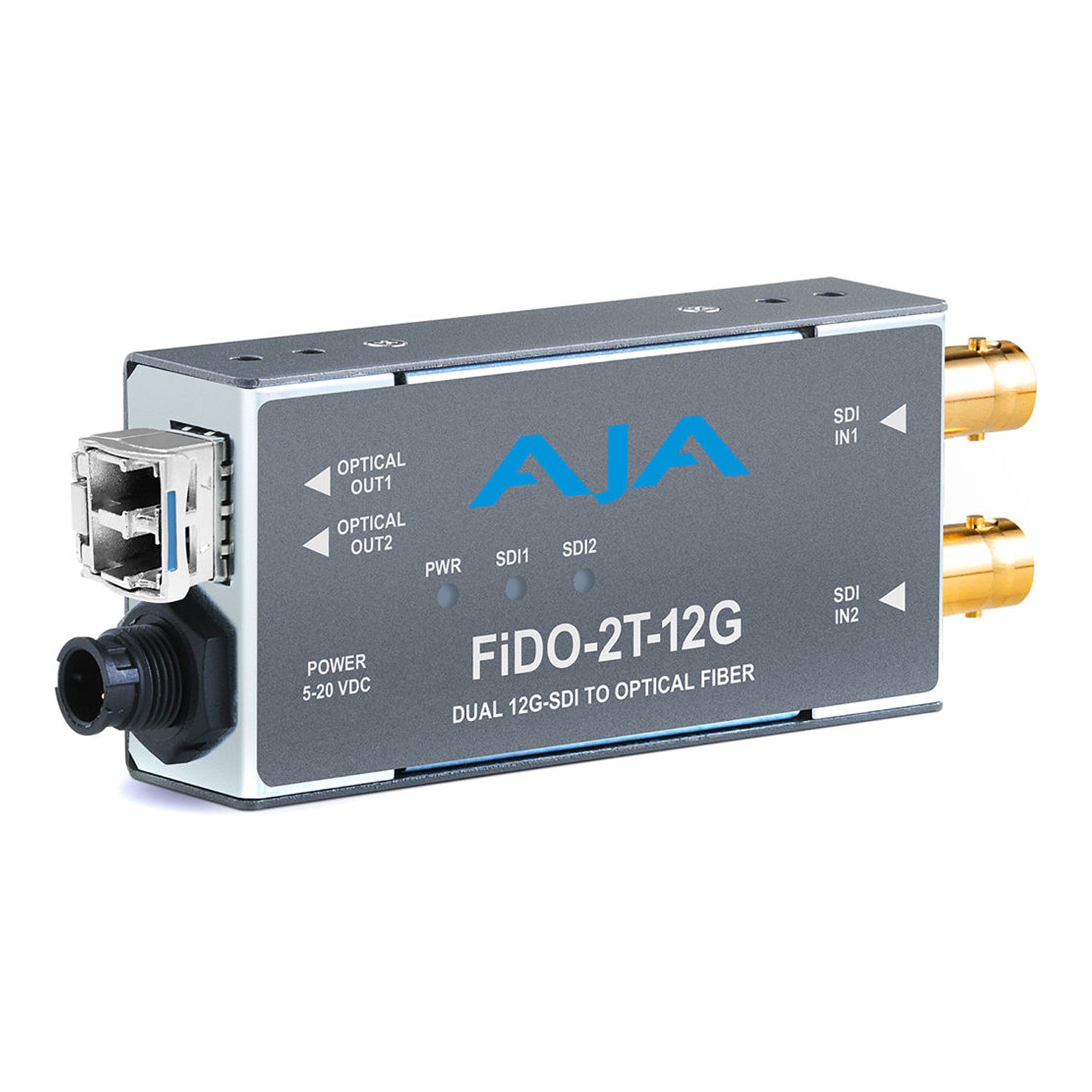 AJA FiDO-2T-12G 2-Channel 12G-SDI to Single-Mode LC Fiber Transmitter