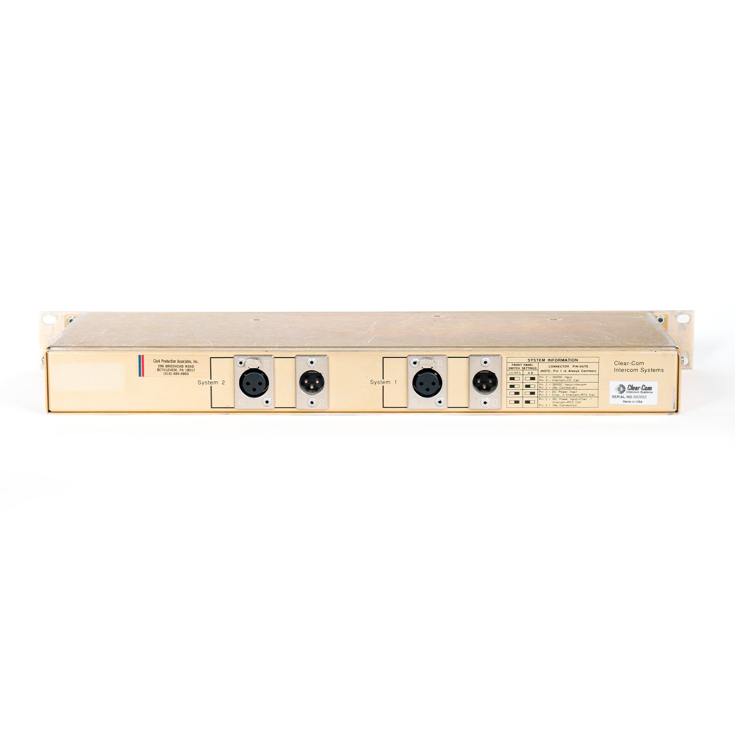 Clear-Com TW-12B Intercom System Interface