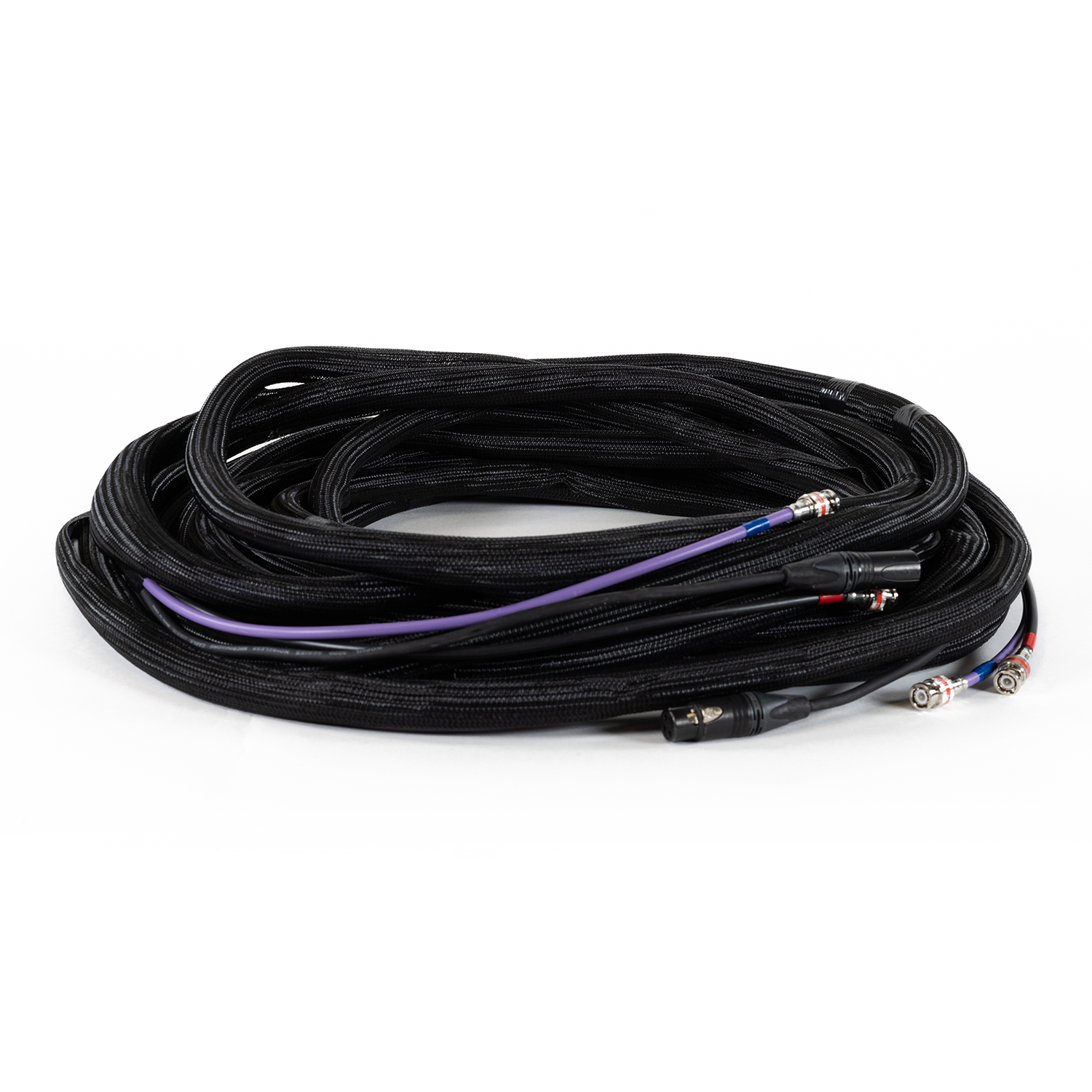 2 SDI, 1 XLR AV Snake Cable 50'