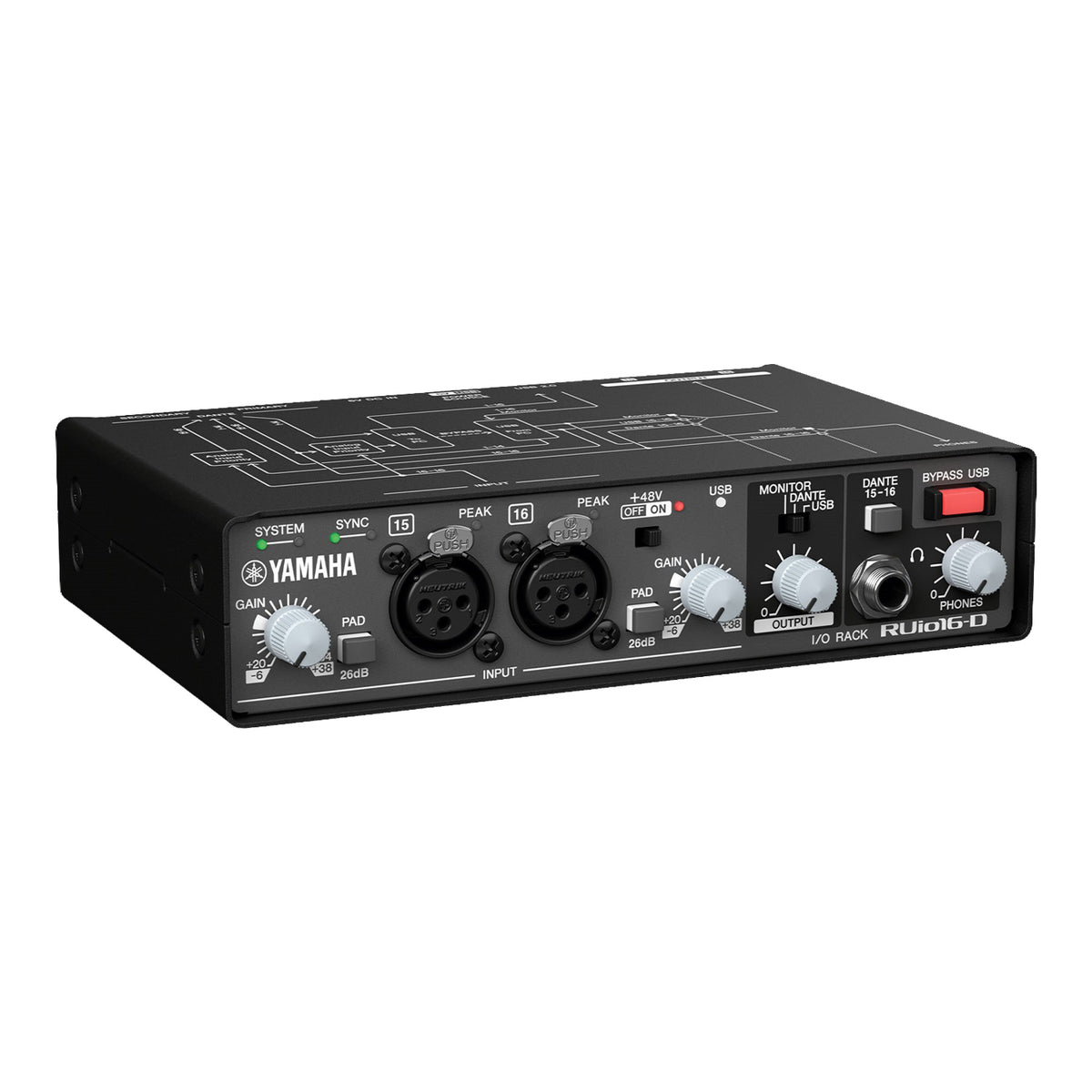 Yamaha RUio16-D Dante/USB Audio Interface